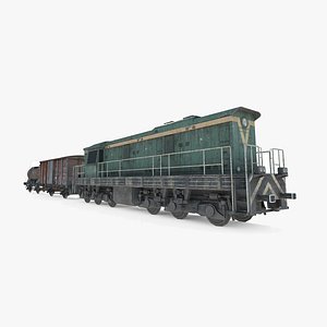 3D Old transport trains