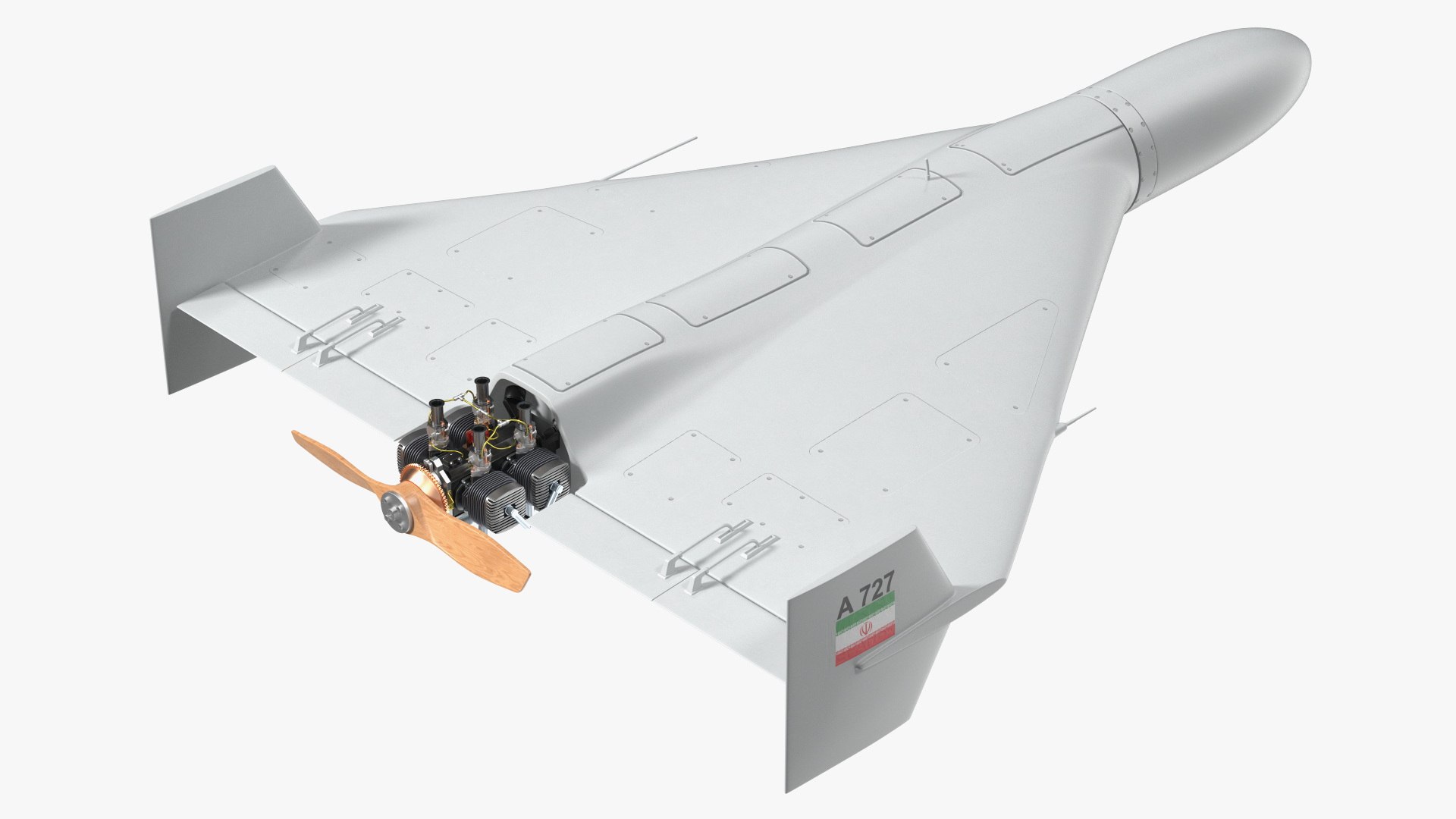 HESA Shahed 136 Kamikadze Drone 3D model preview