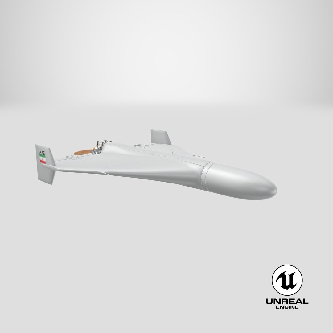 HESA Shahed 136 3D model https://p.turbosquid.com/ts-thumb/q6/cuJAhF/kW/stemcell_unreal_render/png/1683491840/1920x1080/fit_q87/41ca6e145cb3108610e044b910f83eb8404f4924/stemcell_unreal_render.jpg