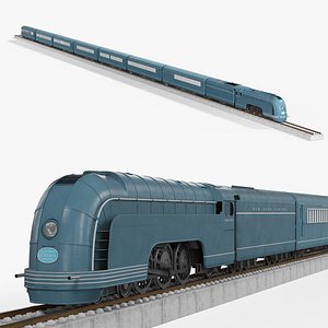 NYC Mercury Train with Railroad model