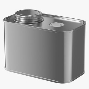 F-Style Coffee Metal Can 02 Mockup 3D model