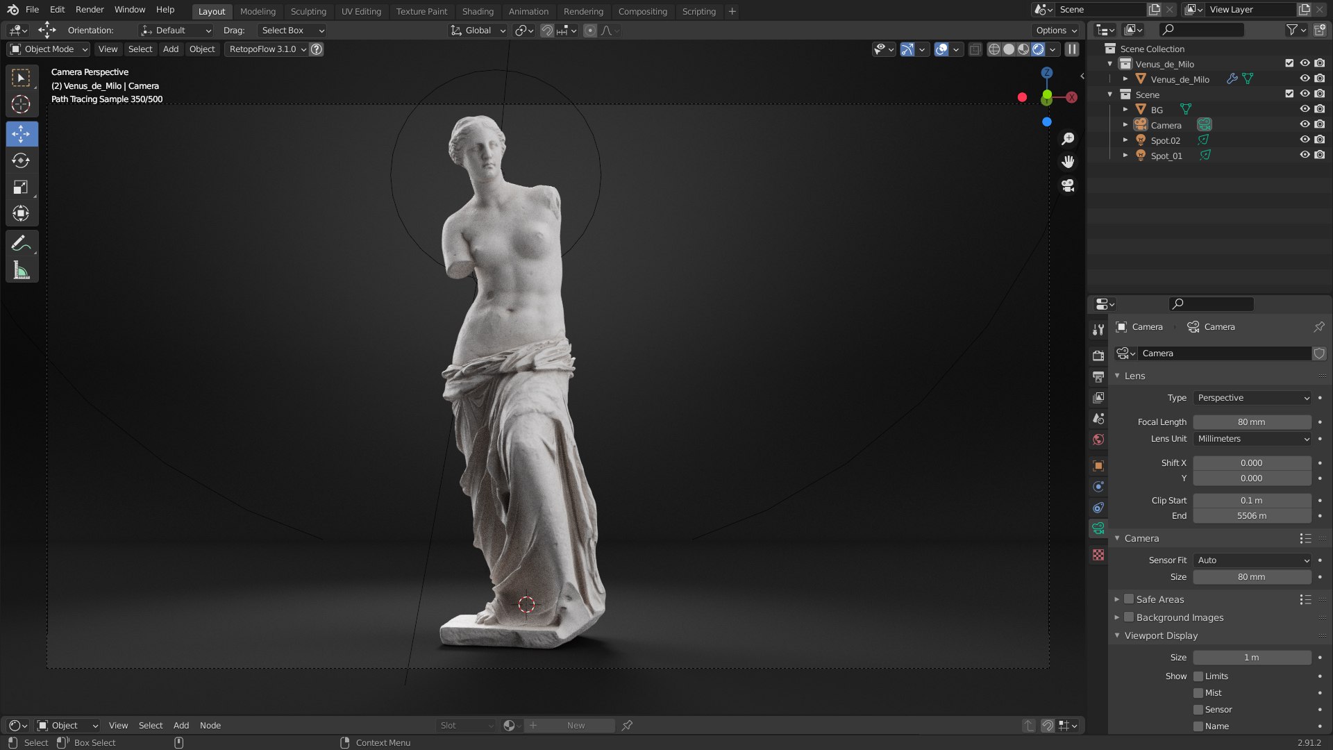 History Sculptures Milo 3D Model - TurboSquid 1699890