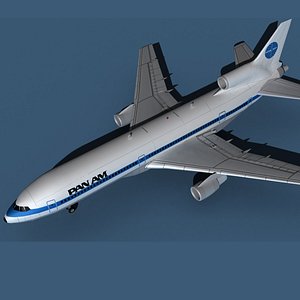 Lockheed L-1011-50 Pan American 3D model