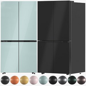 Samsung Refrigerator Collection 08 BNDL-1664299480883 BNDL-1664305536751 BNDL-1664306316509 RF29A967 3D model