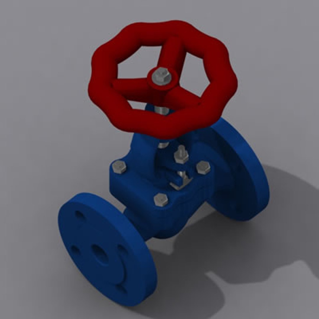 3d model valve check controlled modeled