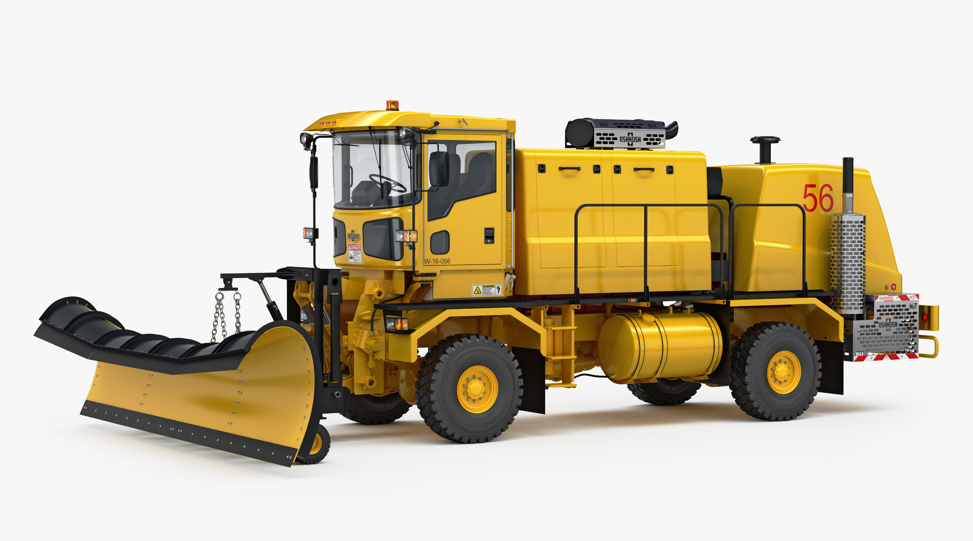 3D oshkosh airport snow plow model TurboSquid 1285829