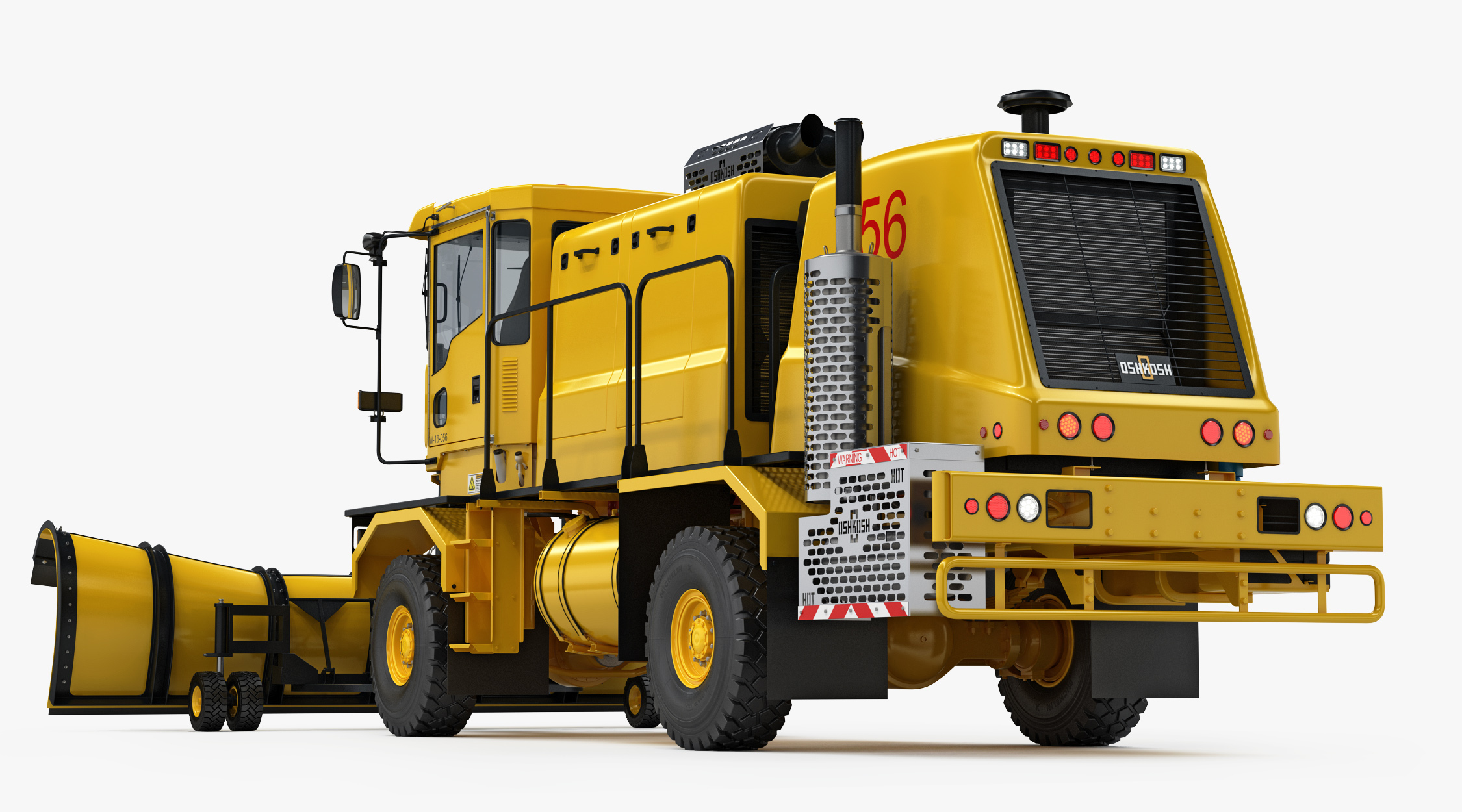 3D oshkosh airport snow plow model TurboSquid 1285829