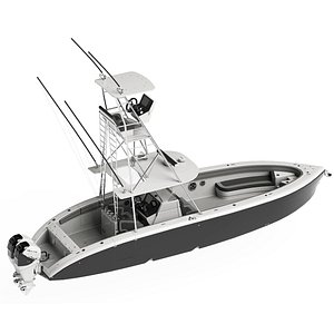 Sport fisher boat  3D model