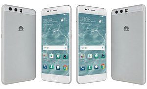 3D model huawei p10 mystic silver