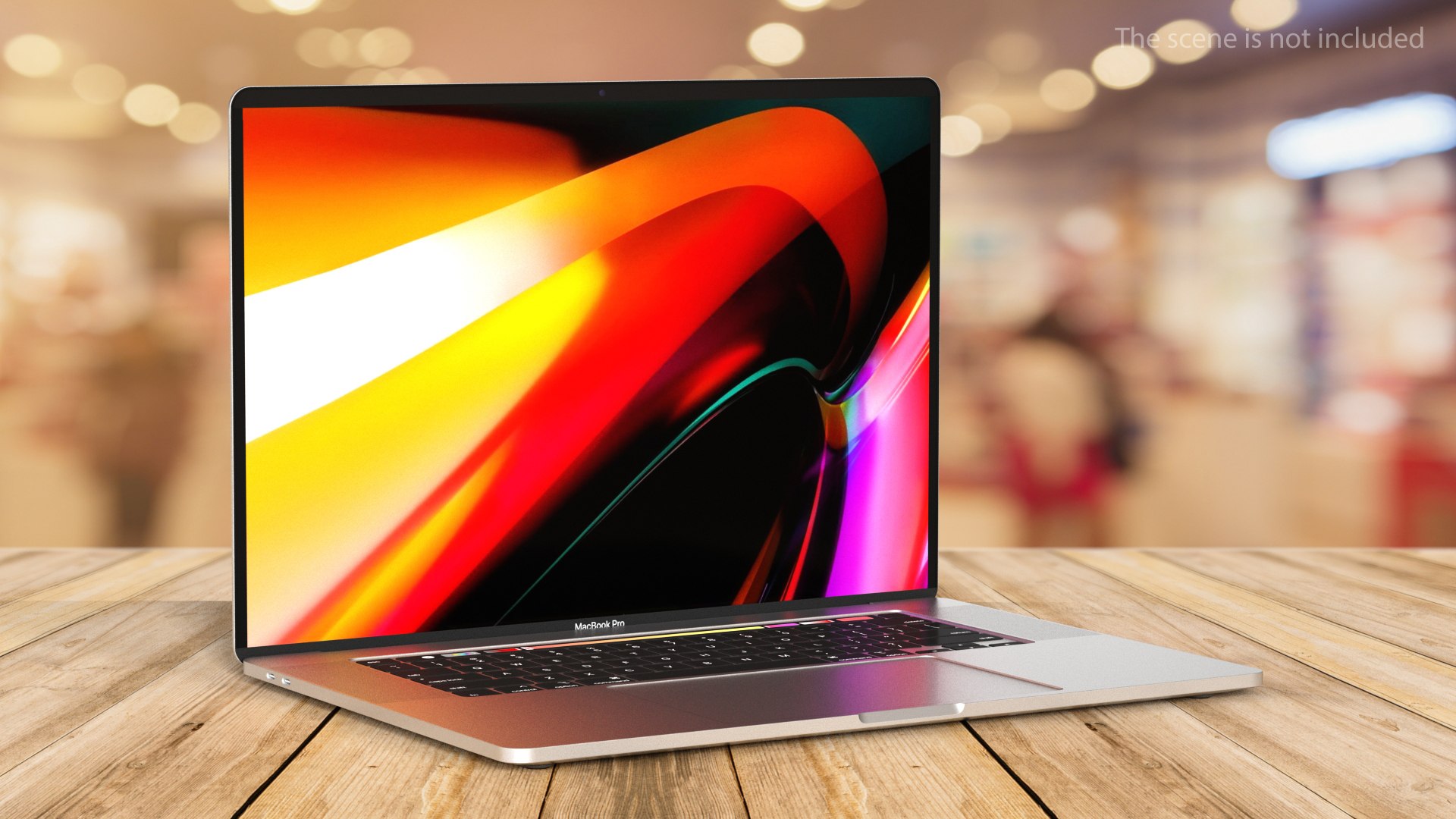 Apple Macbook Pro 16 inch Grey 3D model preview
