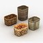 3d native baskets model