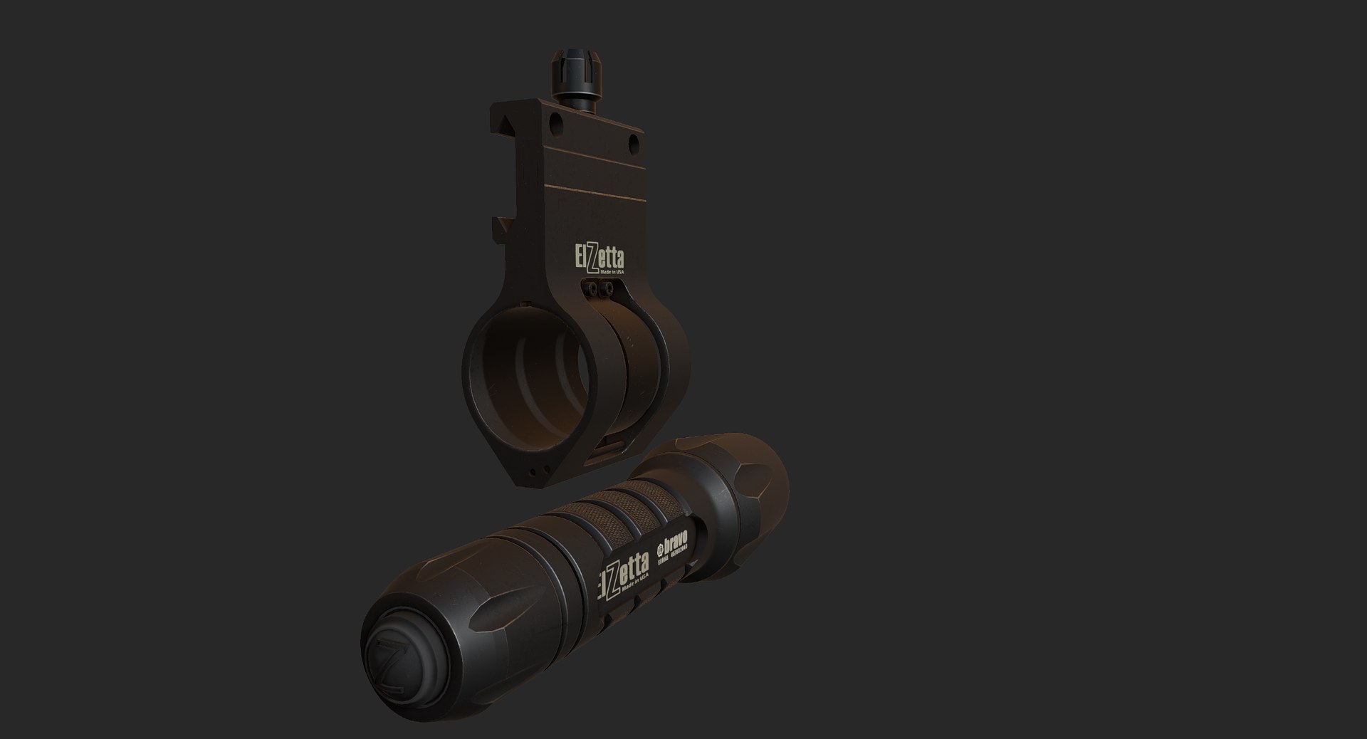 3D Tactical Flashlight Model - TurboSquid 1461674
