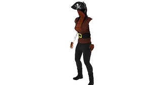 3D Pirate Woman
