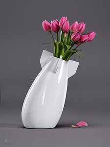 3D Bomb Vase