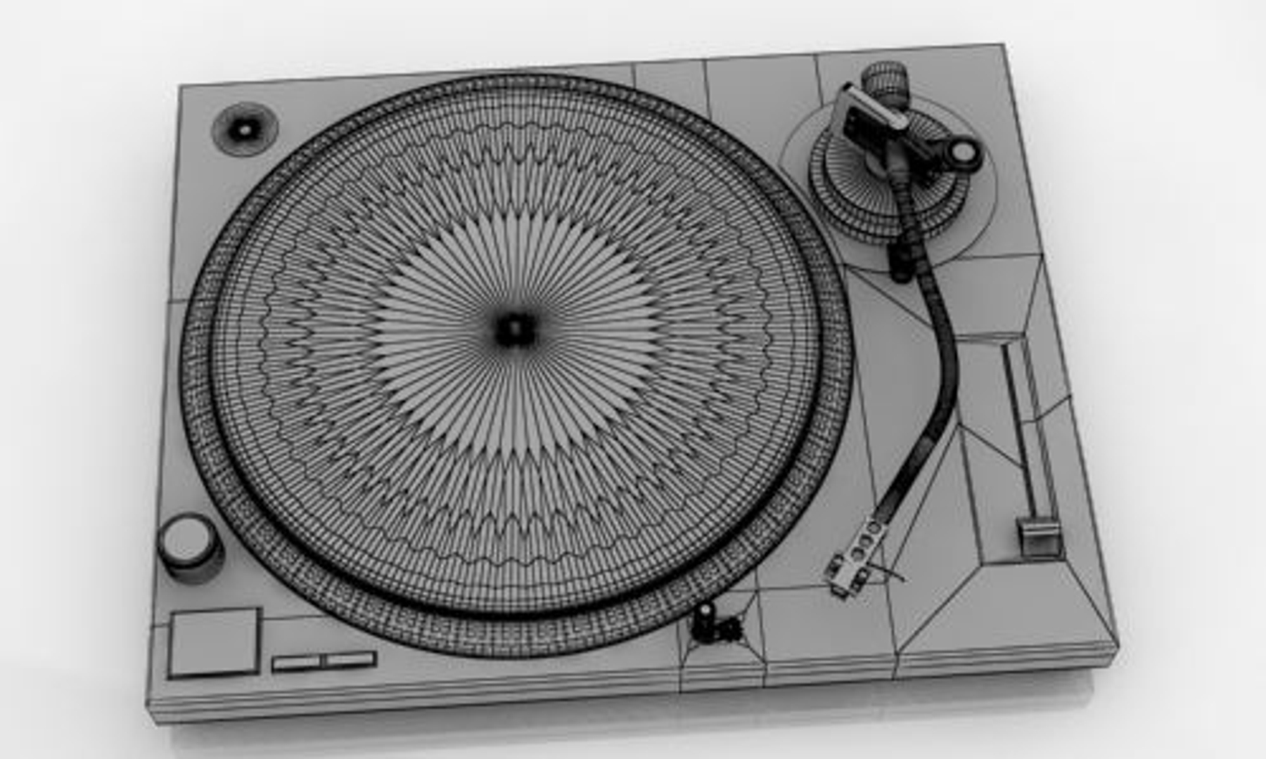 technics turntable 3d model