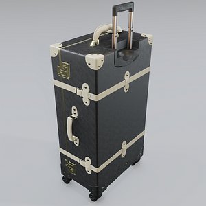 3D Streamline Check in Spinner Luggage model