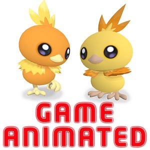 3D POKEMON Torchic Animated Game Already model