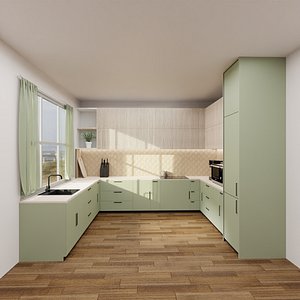 3d model of kitchen