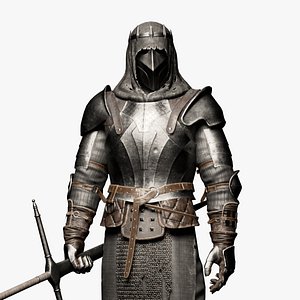 Dark Knight Game-ready character Low-poly 3D