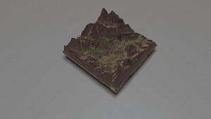 Mountain Architecture 3D Model 3D model