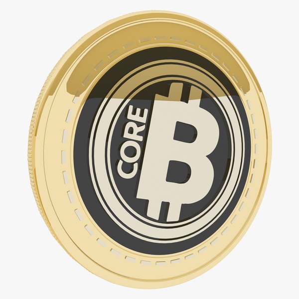 Bitcore Cryptocurrency Gold Coin 3D model
