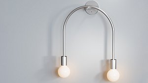 3D Only U Wall Lamp L model