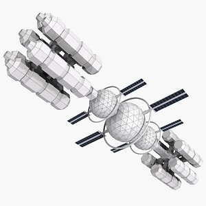 space station mht-02 3d model