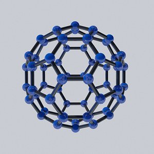 buckyball atom chemistry 3D model