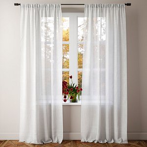 Sheer Linen Curtain