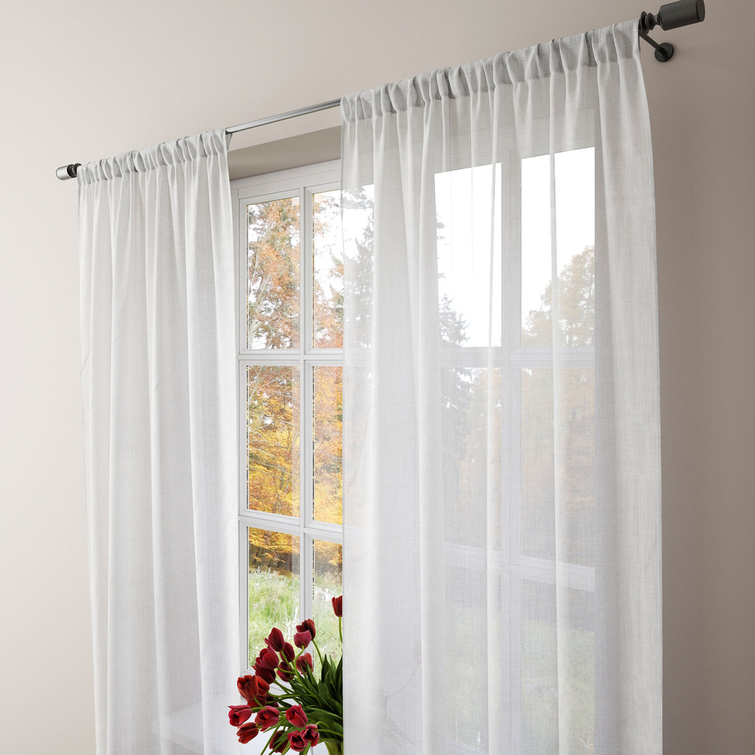 Sheer linen curtain 3D - TurboSquid 1226143