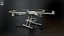 Military Hexacopter UAV -  Combat Drone with Bombs  Camuflage