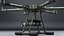 Military Hexacopter UAV -  Combat Drone with Bombs  Camuflage