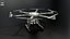Military Hexacopter UAV -  Combat Drone with Bombs  Camuflage