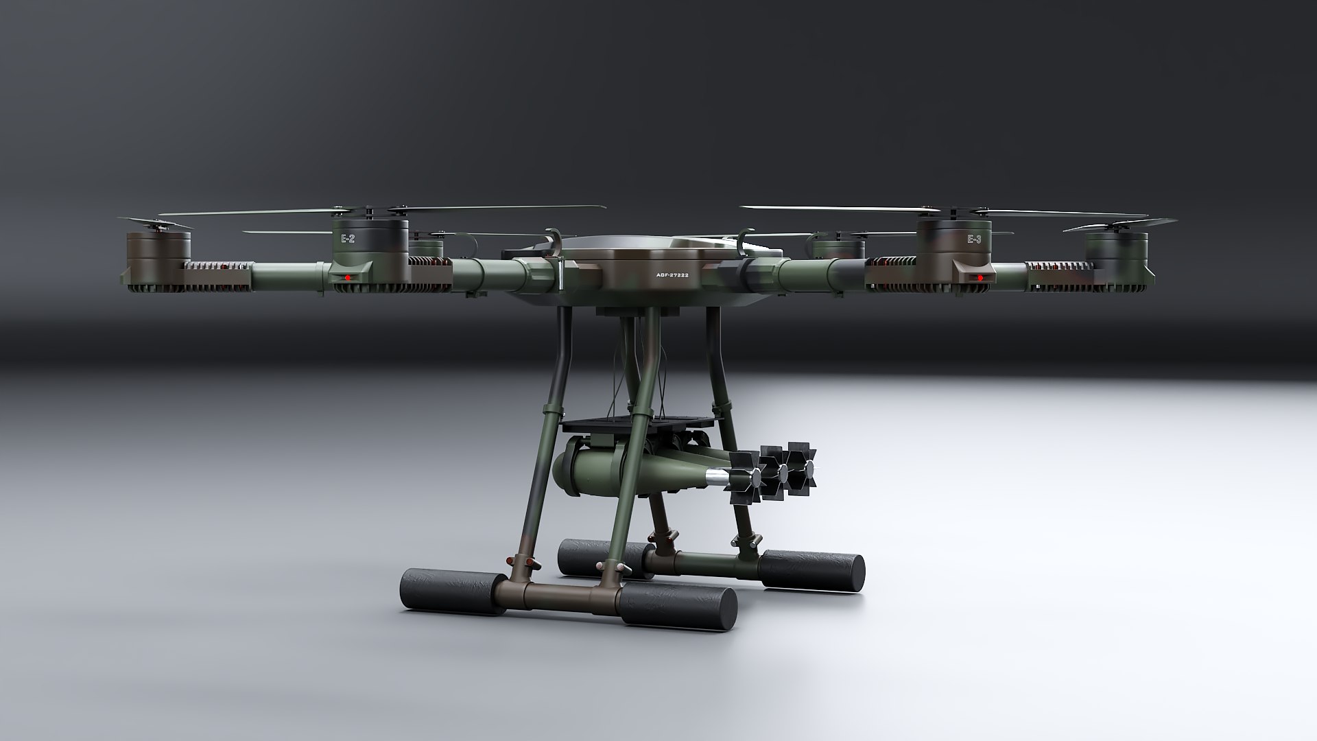 Military Hexacopter UAV -  Combat Drone with Bombs  Camuflage 3D model https://p.turbosquid.com/ts-thumb/q7/by6l9D/uk/b_drone_camo_0001/png/1778269445/1920x1080/fit_q87/dfc524854be22d673705c30664c8d7d92aba240a/b_drone_camo_0001.jpg