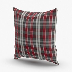 3D model classical-throw-pillows---plaid