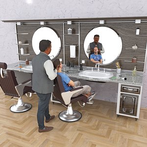 3D Coiffeur 4K model