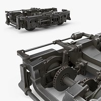 Freight Car Suspension Vehicle Component Grey Old