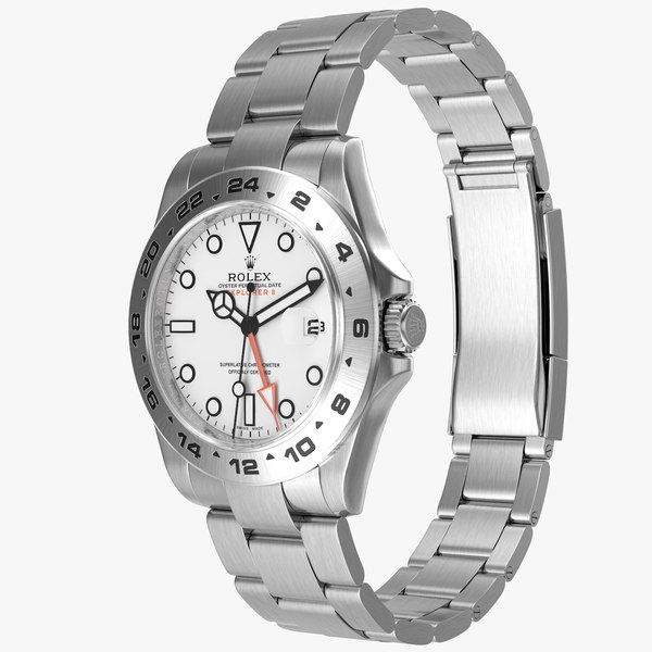 3d model realistic rolex explorer ii