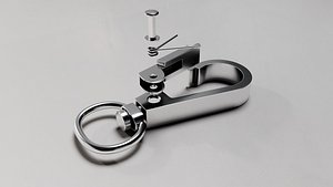 Swivel Hook Low and High Poly 3D Model 3D model