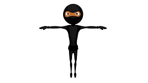 Low Poly Ninja Assassin Enemy 3D Model $80 - .blend .fbx .obj - Free3D