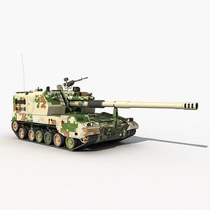 3D model china type plz05 155mm