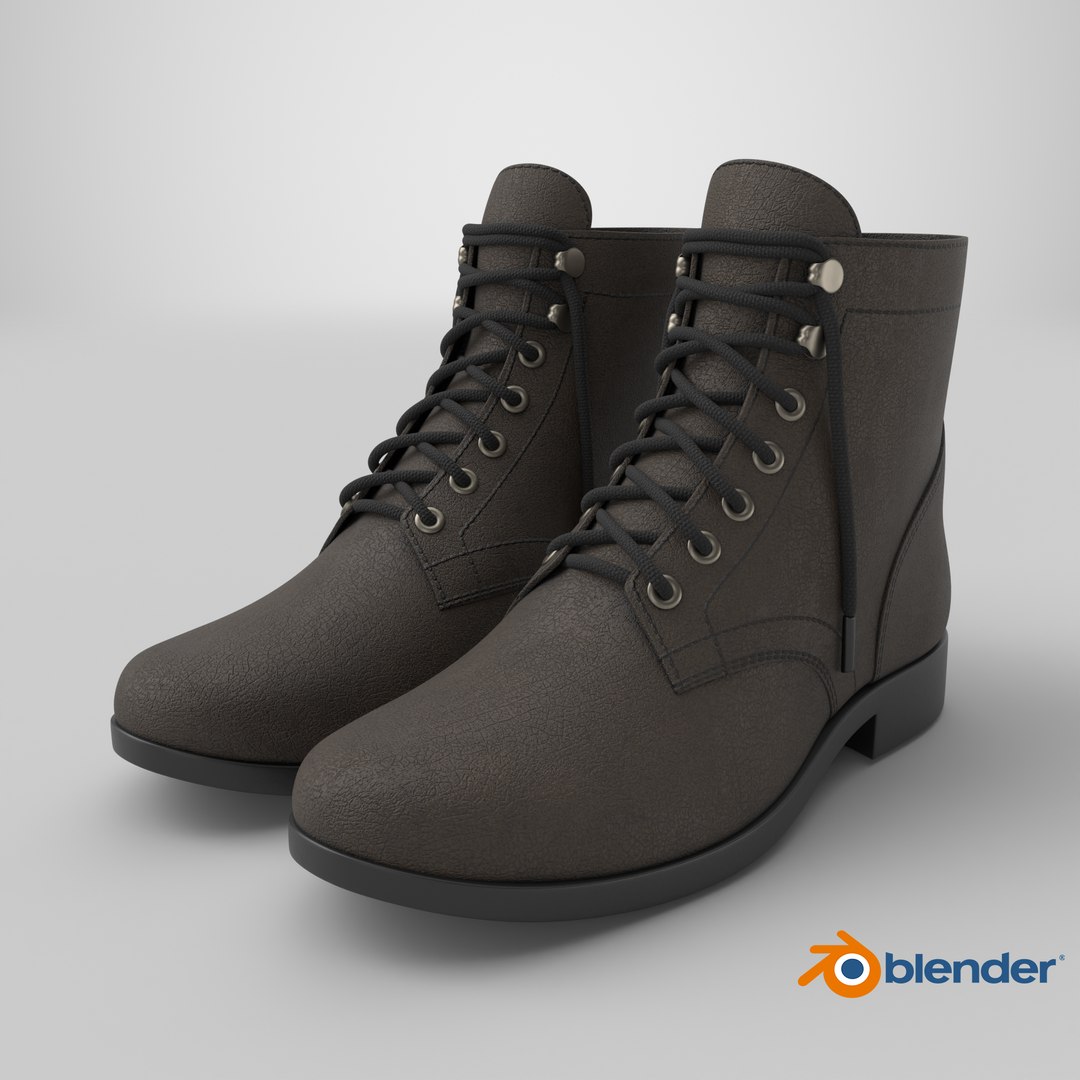 Brown Leather Boots 3D Model - TurboSquid 2386705