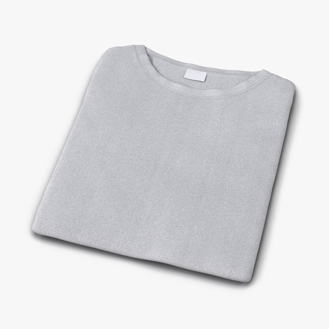 Folded TShirt 3D model preview