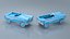 Blue Vintage Pedal Car Rigged