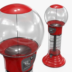 Wizard Confectionery Spiral Dispenser Red 3D model