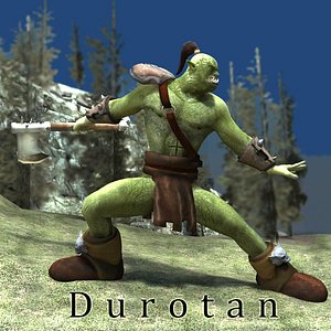 orc character poser fantasy 3d model