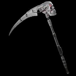 Mechanical sci-fi scythe