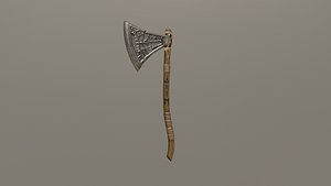3D Runic Viking Axe
