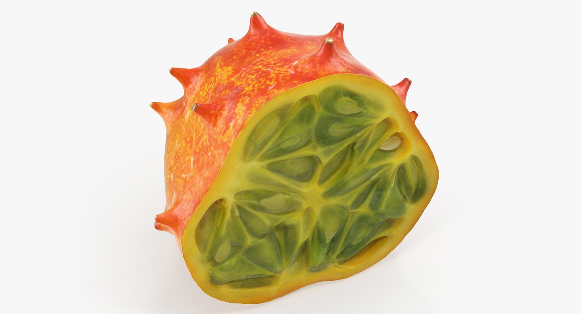 hornedmelonkiwanohalf3d模型