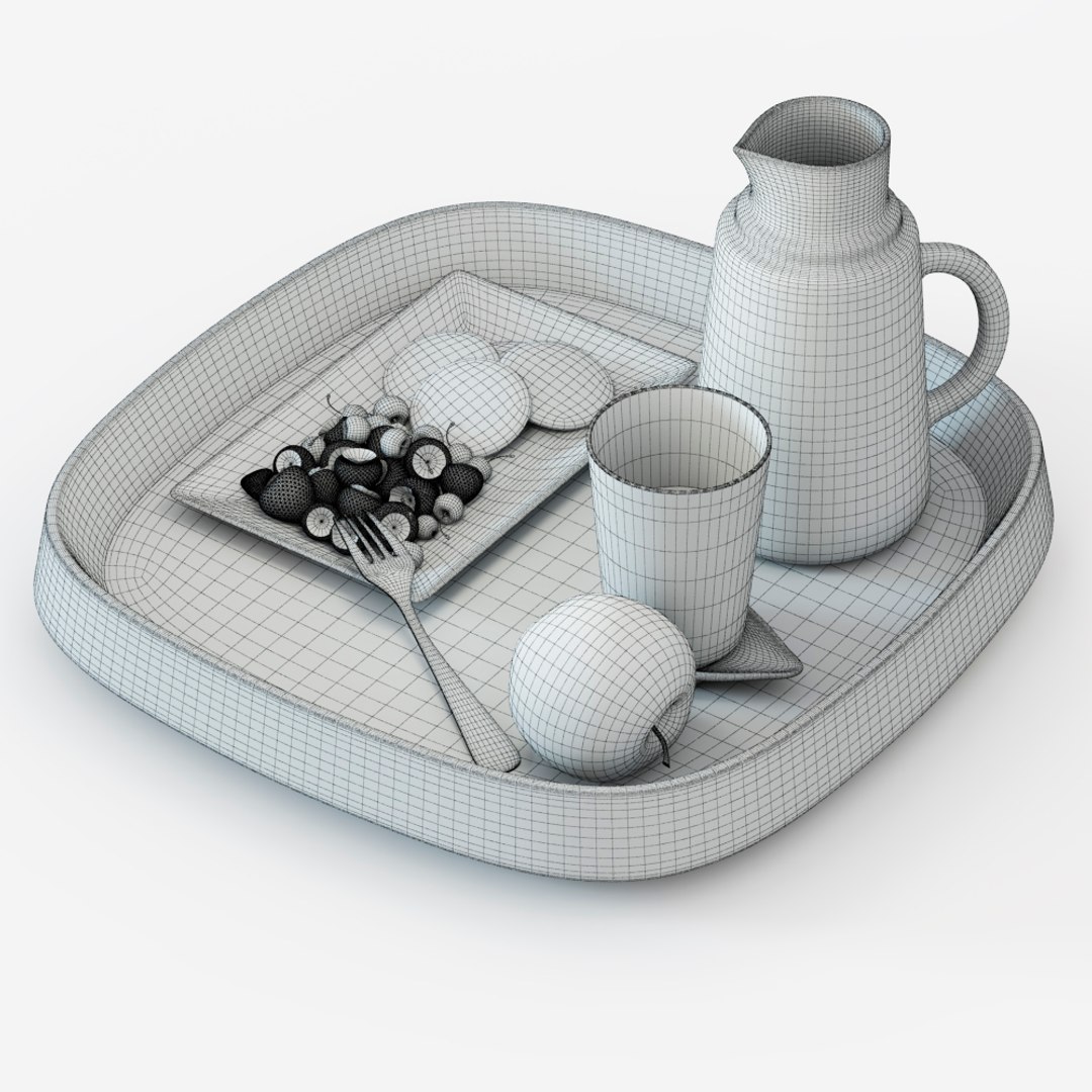 3d Porada Mix Tray Model
